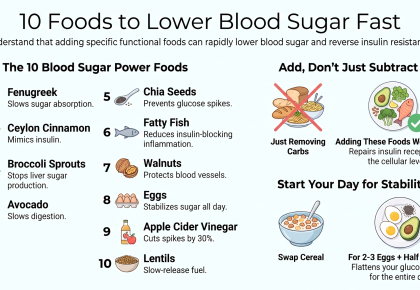 10 Superfoods to Lower Blood Sugar and Reverse Insulin Resistance